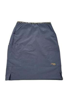 C.Saucy Scrub Skirt Size S Blue Pocket Medical